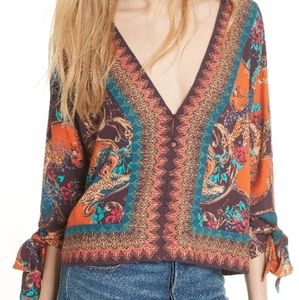 Free People Catch Me If You Can Shirt L